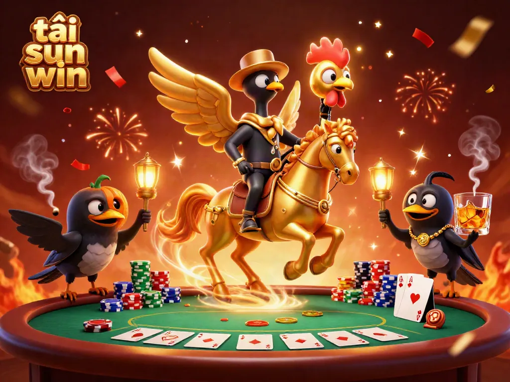 Experience thrilling gameplay with tải sun win in a vibrant casino setting featuring unique characters and dynamic elements.