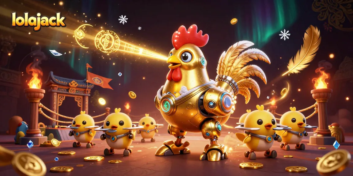 Experience thrilling gameplay at lolajack Casino, featuring dynamic gaming elements in a vibrant scene.