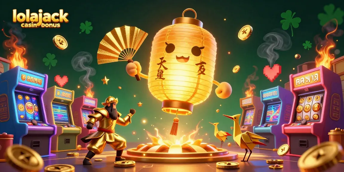 Experience the excitement of lolajack casinobonus with interactive 3D casino elements and iconic characters.