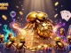 Cascade of coins and gems in an energetic scene with crazyvegas online pokies and vivid casino elements.