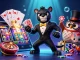 BONG 88 offers a vibrant online casino experience with a stylish panther dealer in a dynamic gaming scene.